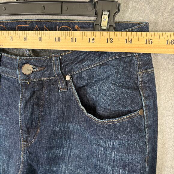 Jag Bootcut Jeans 6‎ Mid Rise Stretch Faded Mid Dark Western Rodeo 33" Inseam - Picture 5 of 13